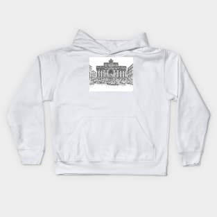 Trevi Fountain Kids Hoodie